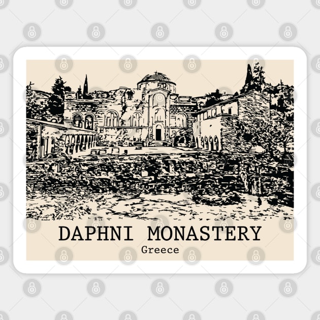 Daphni Monastery - Greece Magnet by Lakeric